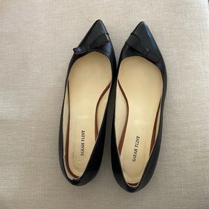 Sarah Flint Natalie / black leather pointed two flats